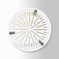 Round AC Ceiling Grille Vent Diffuser Cover - 75mm