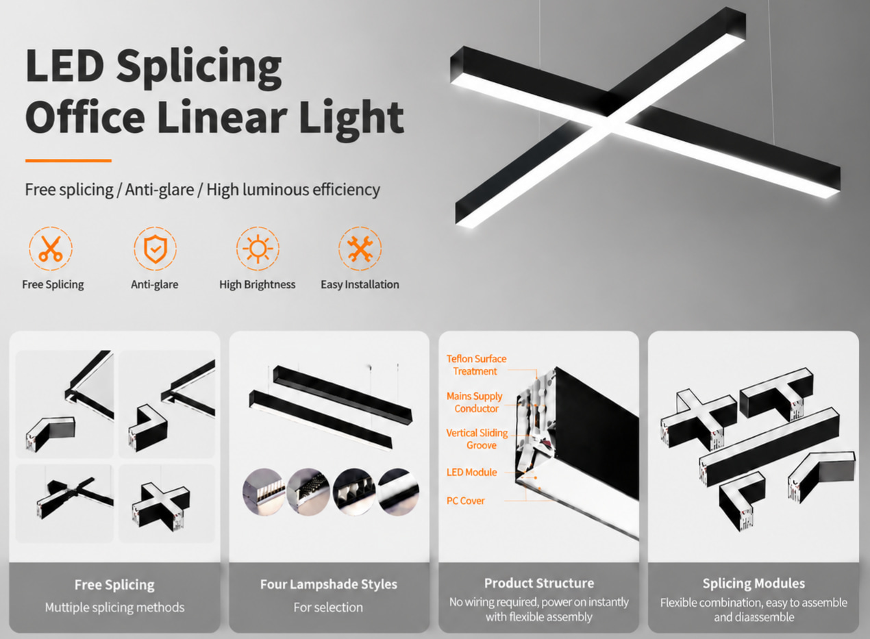 LED Splicing Office Light