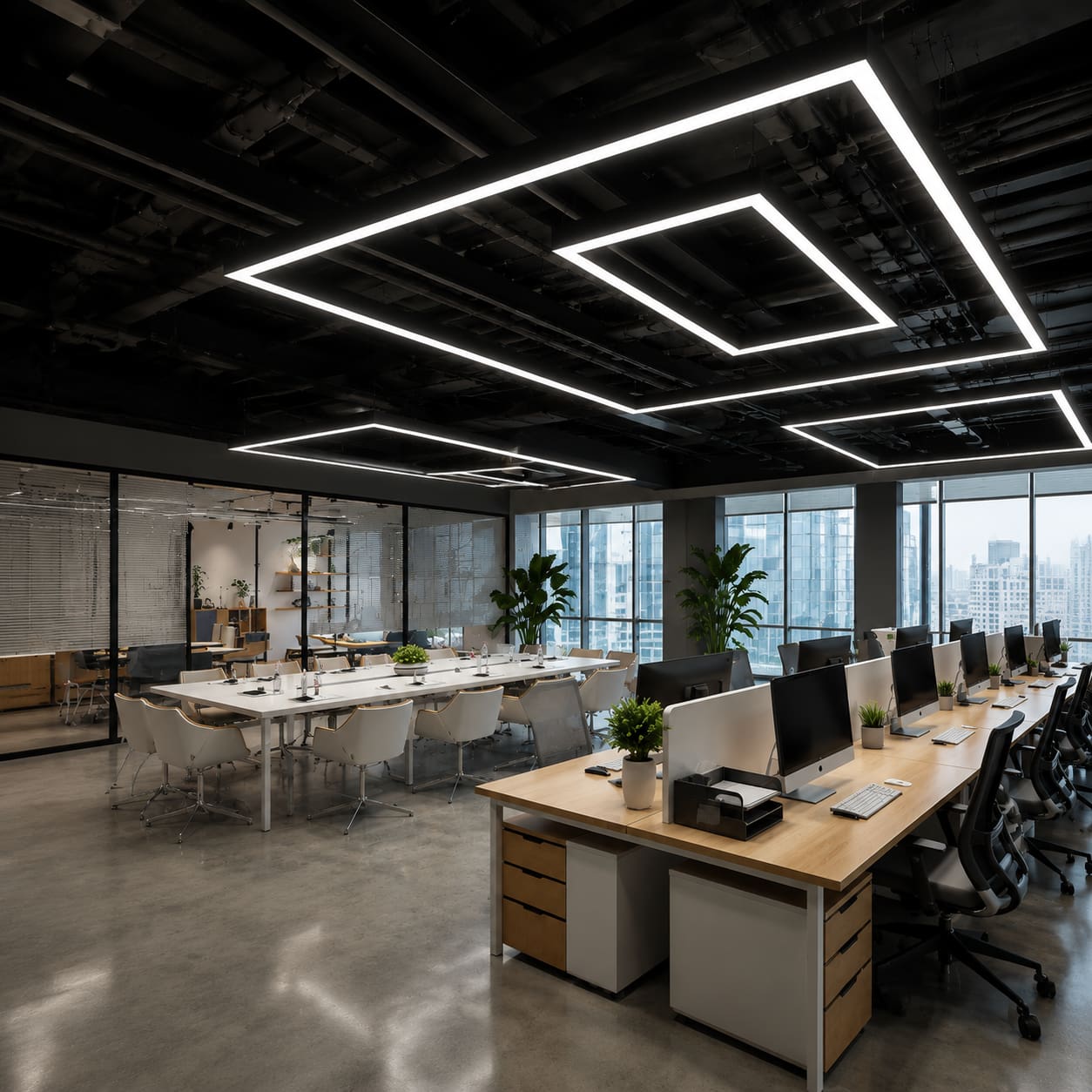 modern office light fixture