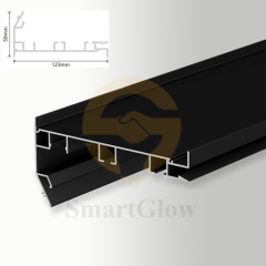 Ceiling Installation Curtain Aluminum Profile for Stretch Ceiling - Double-line