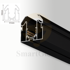 48V Recessed LED Magnetic Track Aluminium Profile for Stretch Ceiling