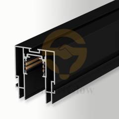 Stretch Ceiling PVC Film Recessed Magnetic Track Lighting Aluminium Profile