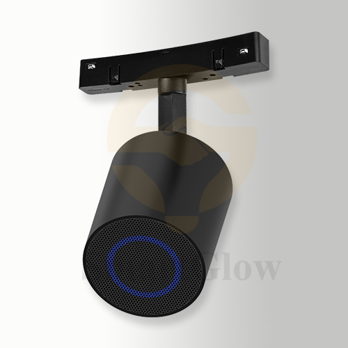 48V 20mm Round Magnetic Track Bluetooth Speaker - Dual-Unit Stereo Pairing