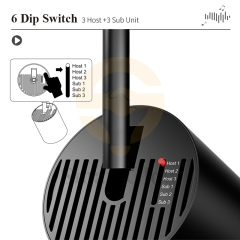 220V 6 DIP SWITCH Track Bluetooth Speaker
