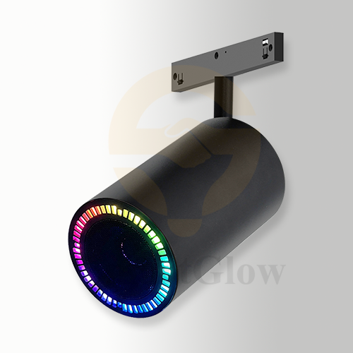 Ultra-Thin 5mm Magnetic Track 6 DIP SWITCH RGB Bluetooth Speaker - Black/White