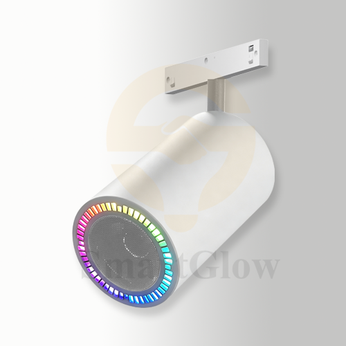 Ultra-Thin 5mm Magnetic Track 6 DIP SWITCH RGB Bluetooth Speaker - Black/White