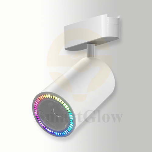 24V Thin Track Dimmable RGB Bluetooth Speaker With 360° Surround Sound