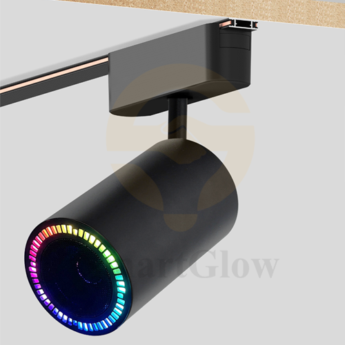 24V Thin Track Dimmable RGB Bluetooth Speaker With 360° Surround Sound