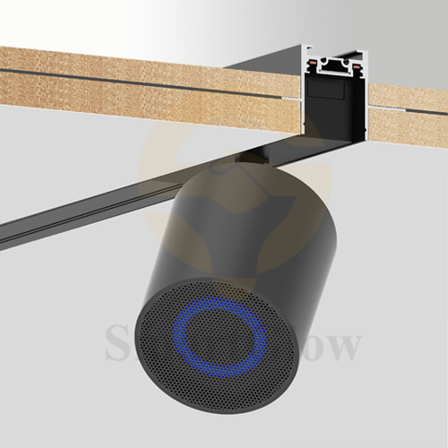 48V Wireless Installation Adjustable Magnetic Track Rail Bluetooth Speaker