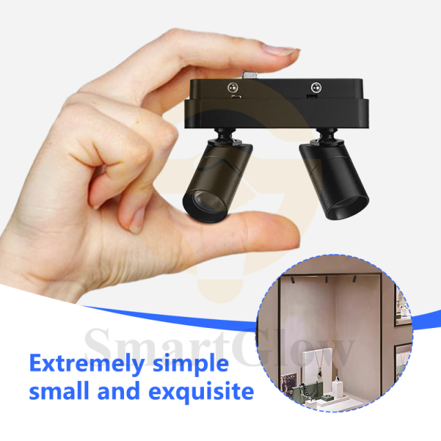 Mini 24V LED Adjustable Magnetic Track Spot Light Ceiling Recessed Lighting