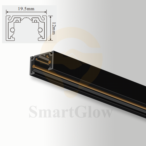 48V Ultra Thin 10mm Surface Mounted Magnetic Track - 1/2/3m