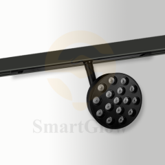 3000K-6000K Adjustable LED Magnetic Track Round Grille Light - 48V