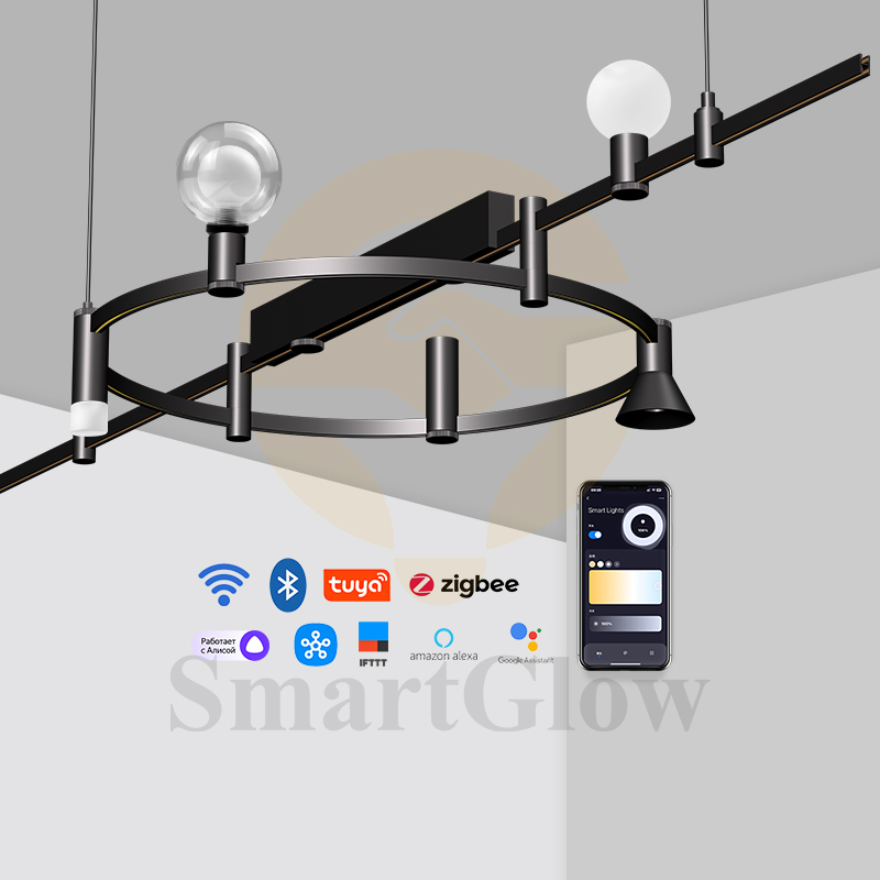 Smart 48V Minimalist LED Suspended Magnetic Track Down Light
