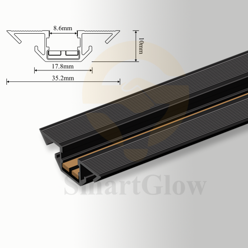 Ultra Thin Recessed Miniature Magnetic Track