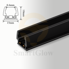 24V Thin Surface Magnetic Track Rail - 1/2/3m