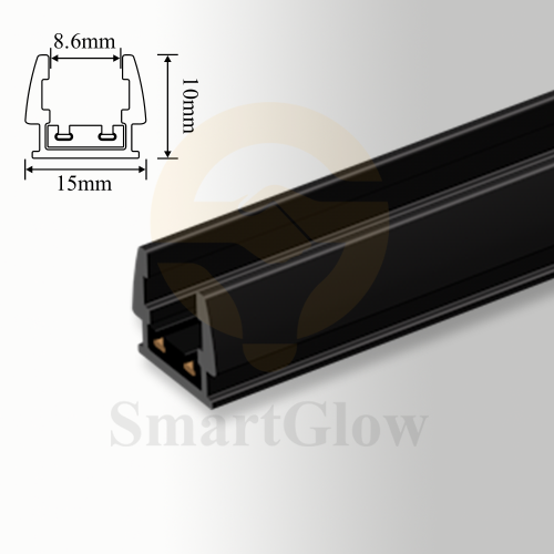 24V Thin Surface Magnetic Track Rail - 1/2/3m