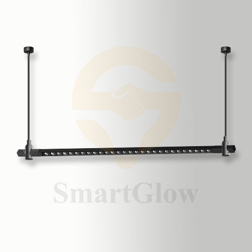 Customized Ultra Thin Track Lighting Anti Glare Grille Pendants Light Fixture