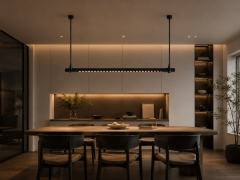 Customized Ultra Thin Track Lighting Anti Glare Grille Pendants Light Fixture