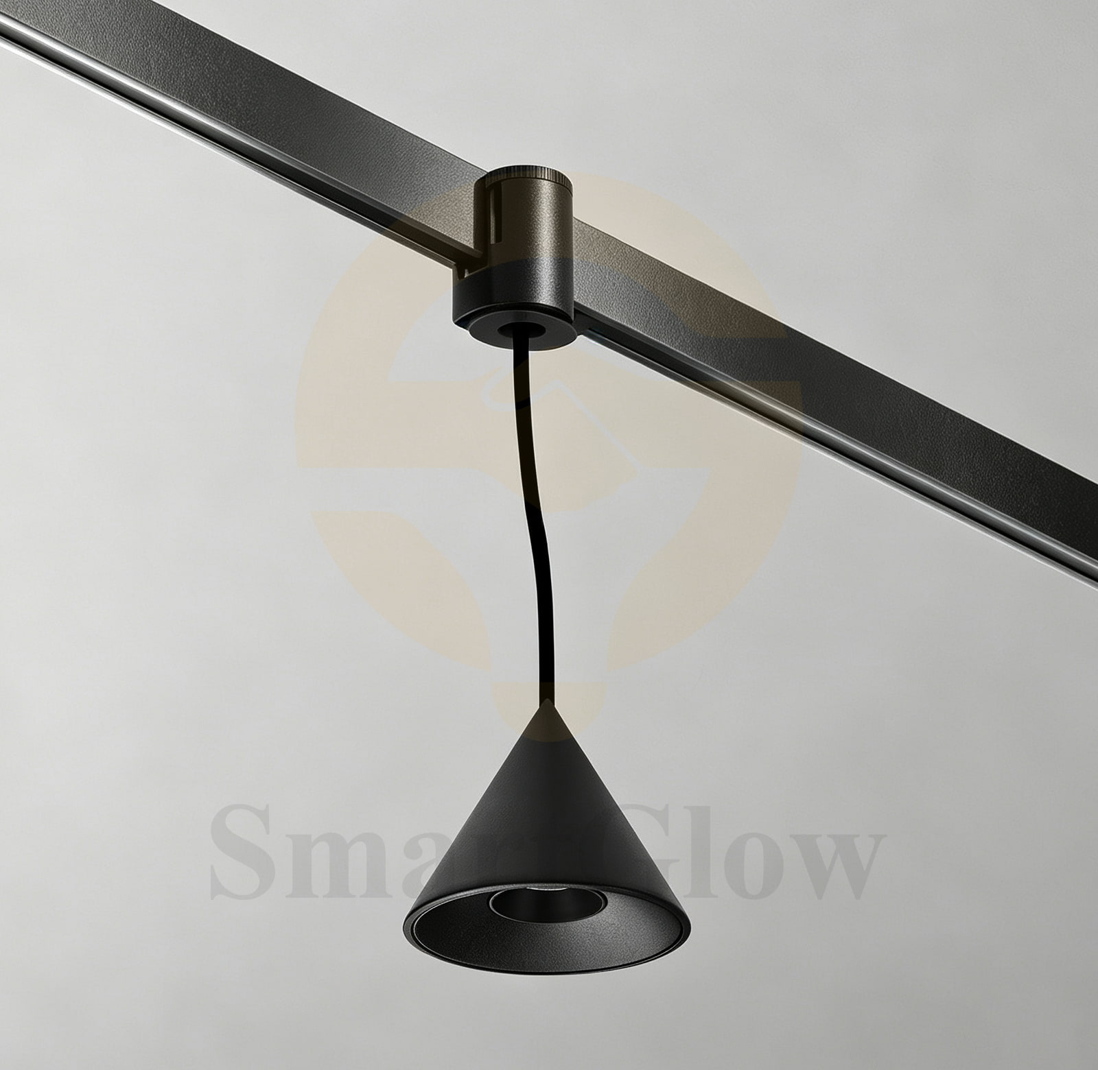 curved magnetic track light