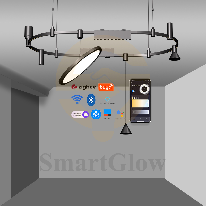 Commercial 48v Suspended Magnetic Track Conical Spot Lighting