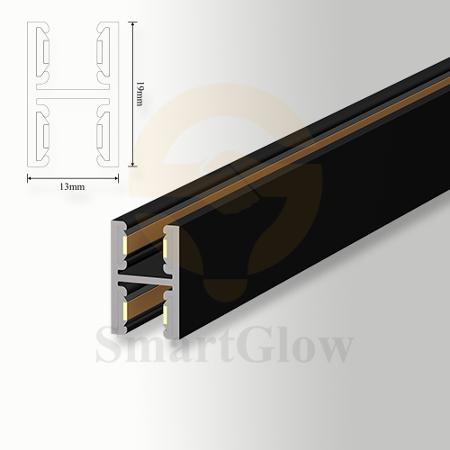 Ultra Thin 48V Suspend Magnetic Track - Black/Gold/Nickel
