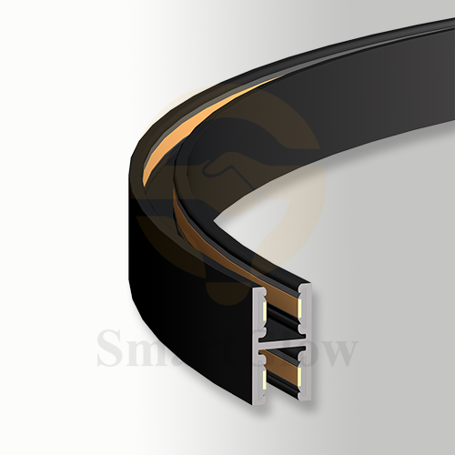 Custom Ultra Thin 48V Round Magnetic Track - Black/Gold/Nickel