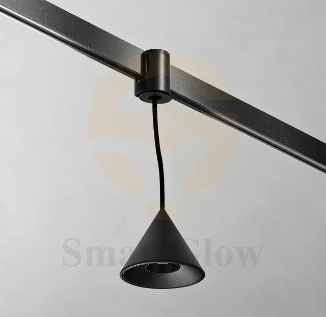 Commercial 48v Suspended Magnetic Track Conical Spot Lighting