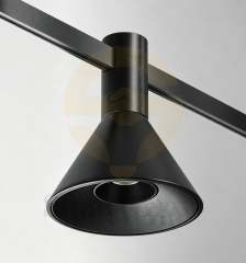 Custom Modern LED Hanging Magnetic Track Conical Spot Light Fixtures