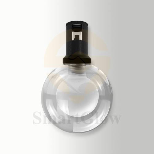 Wireless Hanging Circular Magnetic Track Glass Ball Pendant Light
