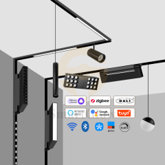 48V Zoomable Magnetic Track LED Pendant Lights - 10°-55° Beam Angle Adjustable