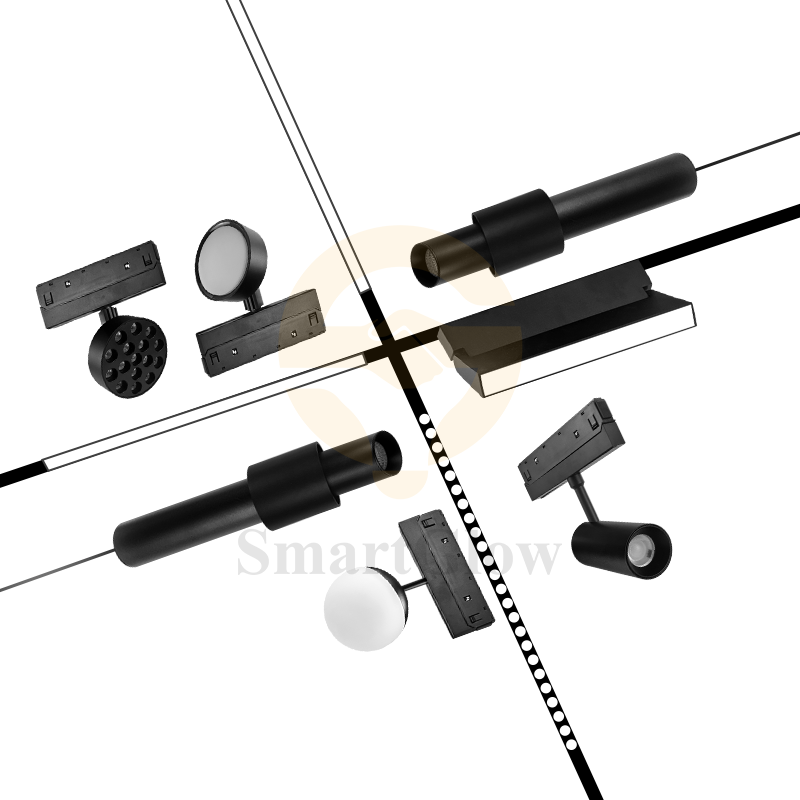 Minimalist Wireless Modular LED Magnetic Track Folding Grille Light
