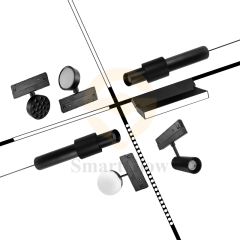 Minimalist Wireless Modular LED Magnetic Track Folding Grille Light