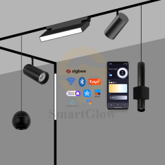 Commercial Adjustable LED Magnetic Track Spotlights - 15°/24°/36° Beam Angle