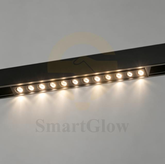 Smart Dimmable Smart LED Linear Magnetic Track Grille Light - 2700K-6500K