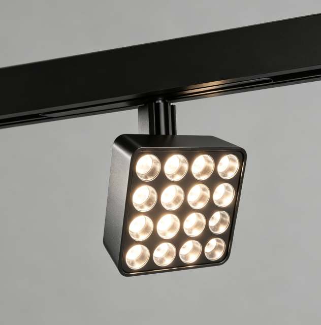 48V LED Recessed Magnetic Square Grille Light - 24 Beam Angle
