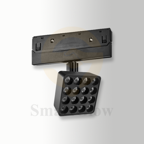 48V LED Recessed Magnetic Square Grille Light - 24 Beam Angle