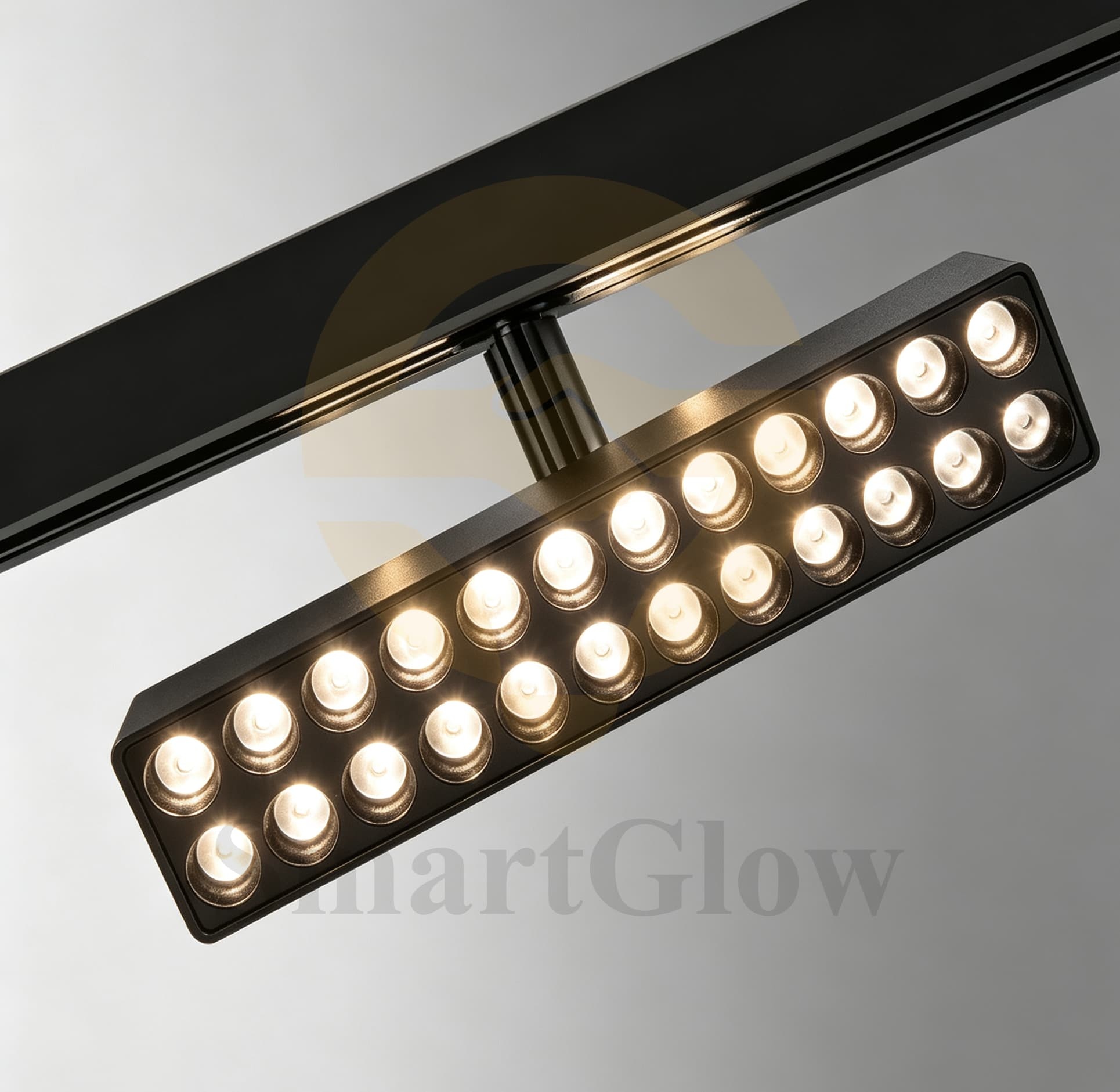 Low Voltage Adjustable Magnetic Track Rectangle Anti Glare Grille Light
