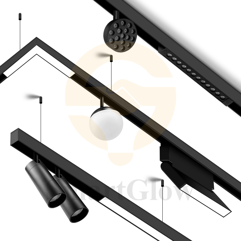 Smart Control 220V Adjustable LED Magnetic Track Round Floodlight