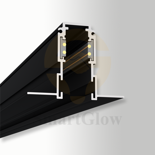 48V Thin Trimless LED Magnetic Track System - 1/2/3m
