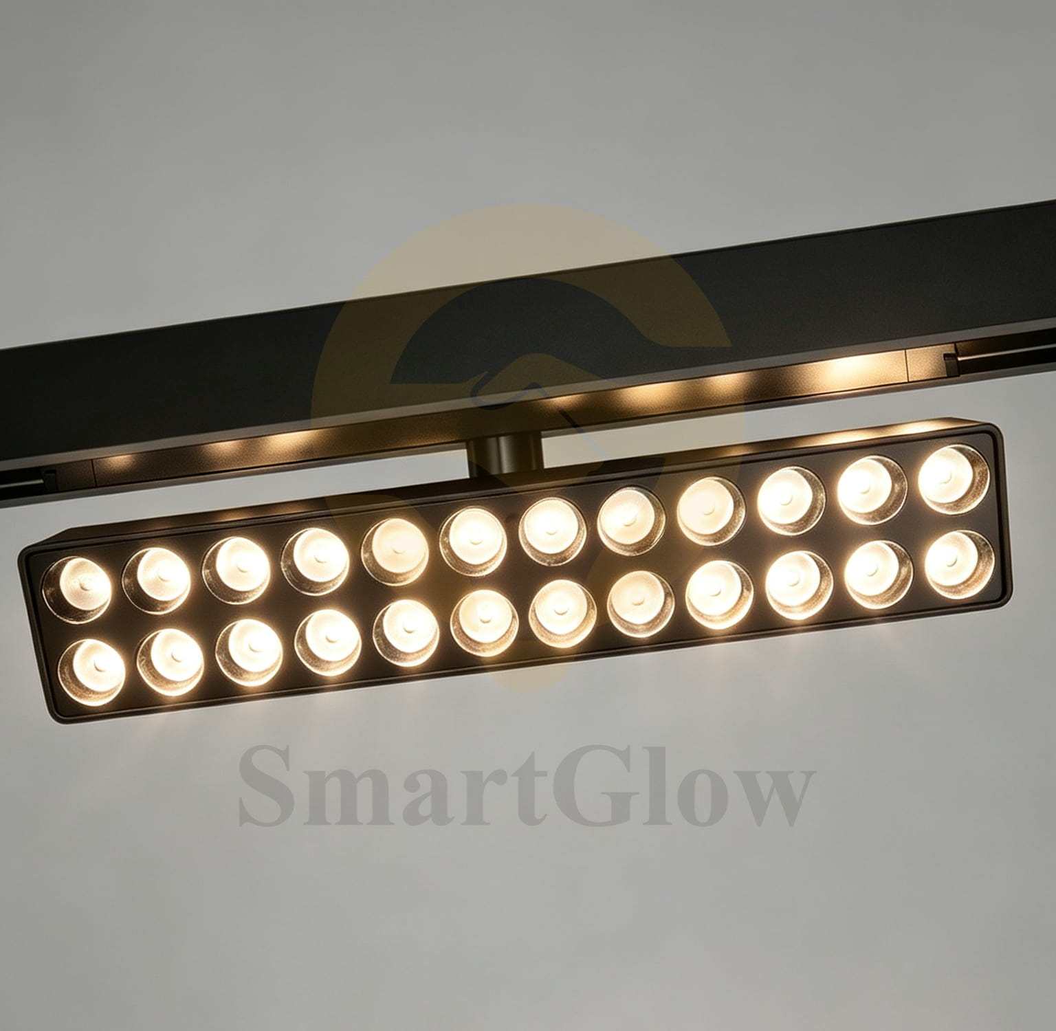 Smart Control Magnetic Track Rectangle Grille Light - Dimmable 3000-6500K