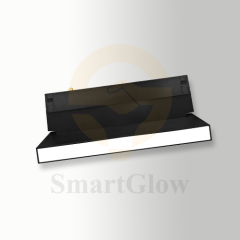 Smart Black LED Magnetic Track Folding Grille Lights - Dimmable 3000-6500K