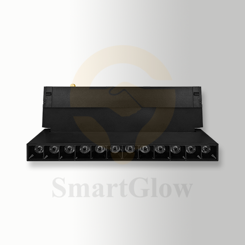 Smart Black LED Magnetic Track Folding Grille Lights - Dimmable 3000-6500K