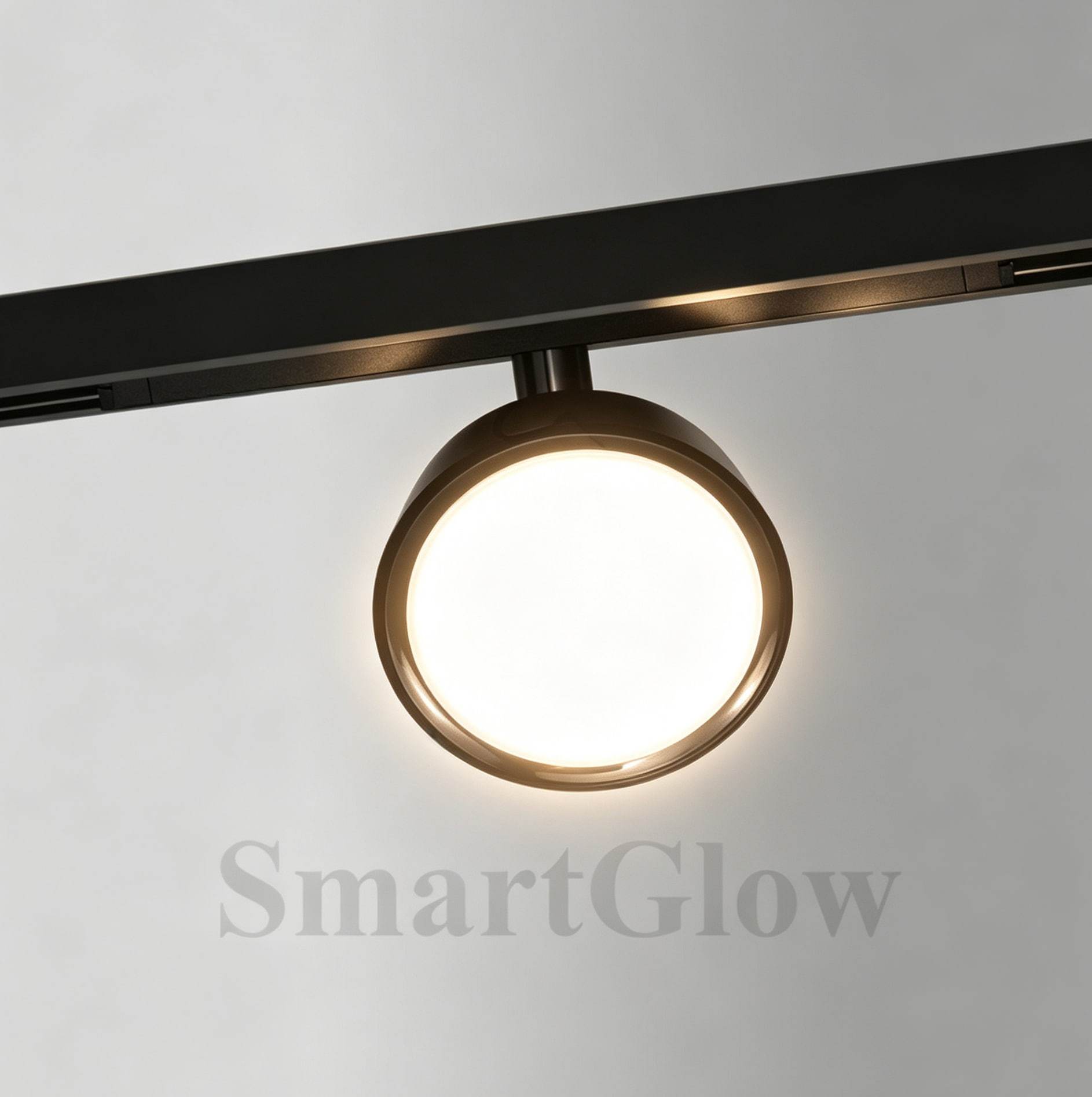 Minimalist Wireless Magnetic Track Round Flood Light - Dimmable 3000-6500K