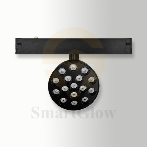 Smart Control Dimmable LED Magnetic Track Round Grille Light