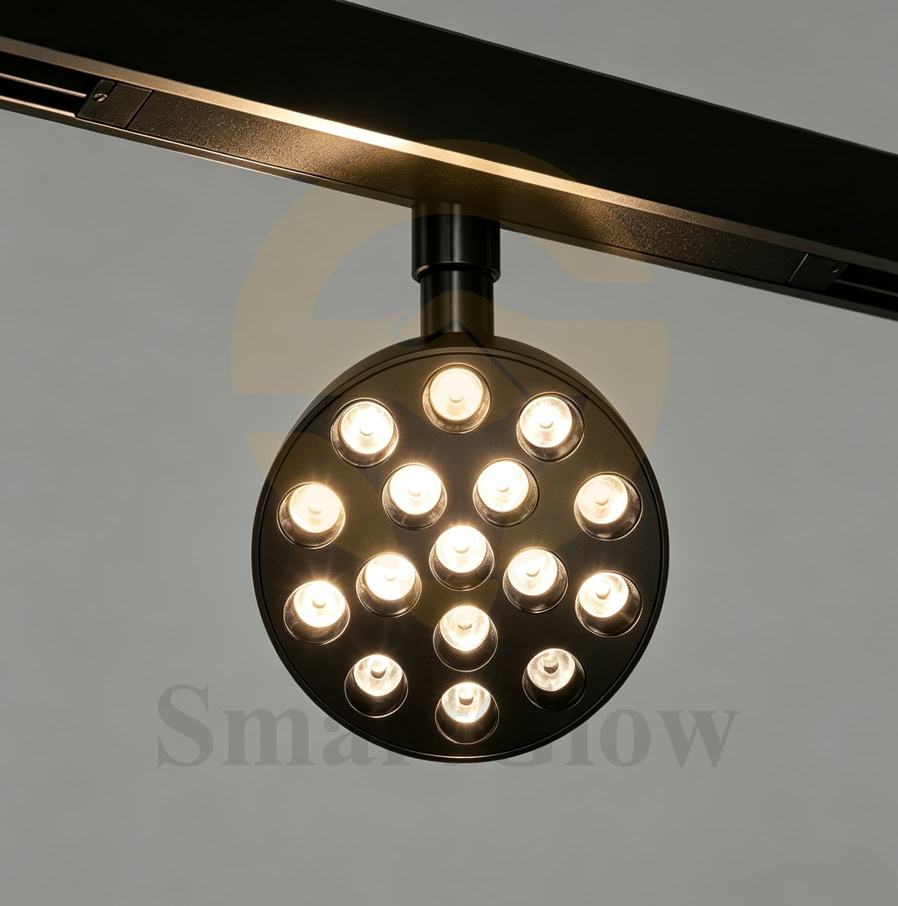 Smart Control Dimmable LED Magnetic Track Round Grille Light