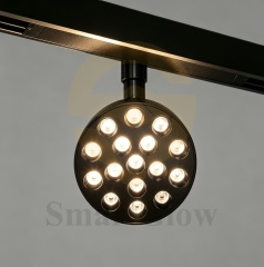 Smart Control Dimmable LED Magnetic Track Round Grille Light