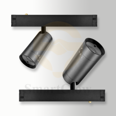 Smart Control Adjustable Magnetic Track LED Zoomable Lights System - 15°/24°/38°