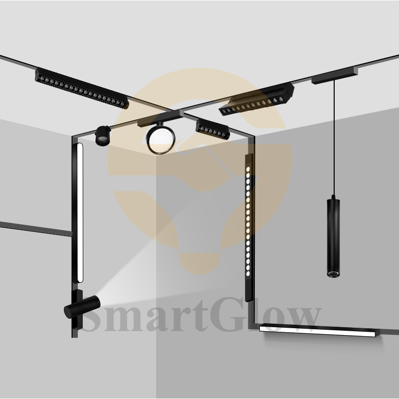Low Voltage Adjustable LED Magnetic Track Grille Light - B