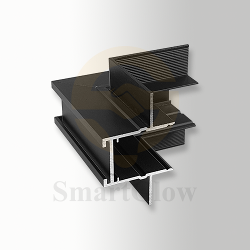 Recessed T Corner - Magnetic Track accessories