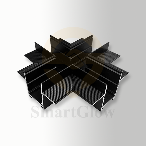 Recessed X Corner - Magnetic Track accessories